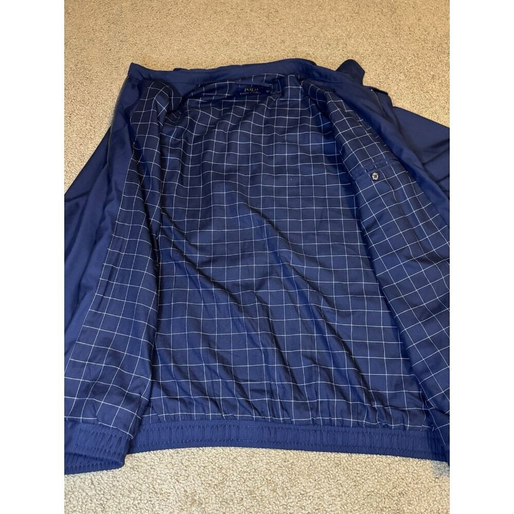 POLO RAPPH LAUREN Mens Blue Bi Swing Navy Jacket Windbreaker Lined Full Zip 3XLT - Picture 5 of 12